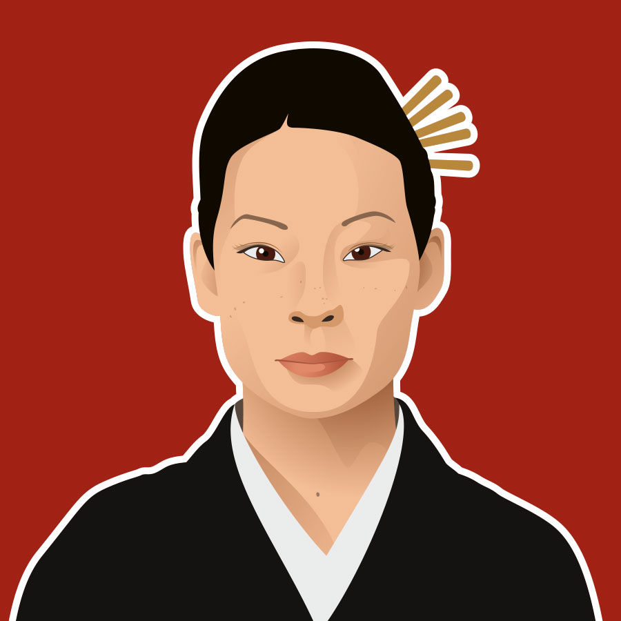 Création d'un portrait stylisé en dessin vectoriel